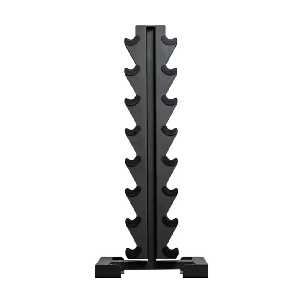 Level Fitness 8 Pair Vertical Dumbbell Rack
