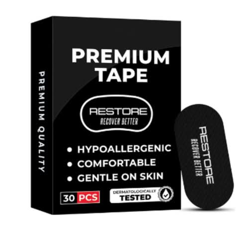 Restore Mouth Tape – Reduce Snoring, Improve Sleep & Boost Energy | 30 Night Strips