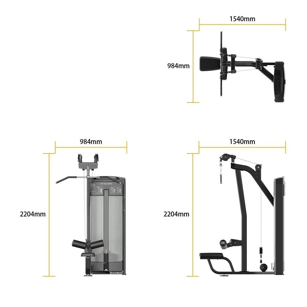 Insight Fitness Dual Pulley Lat Pull Down – BE8011