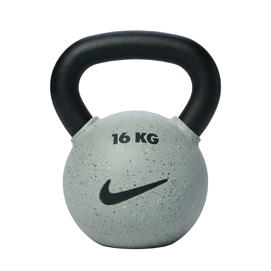 Nike Rubber Coated Kettlebell Strength Training Grind Kettlebells - Smoke Grey 16