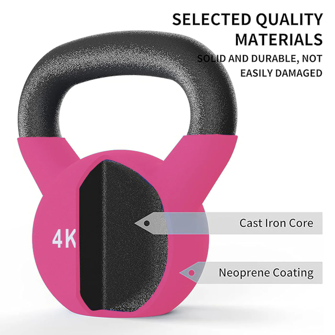DS Neoprene Kettlebell - 4 Kg to 14 Kg