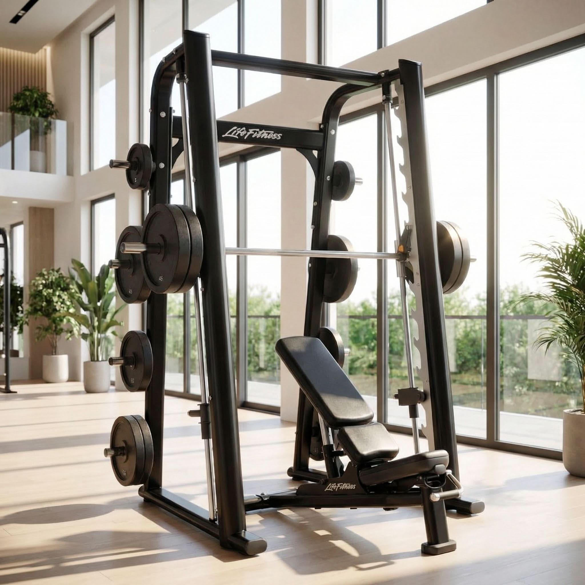 Life Fitness Plate-Loaded Vertical Smith Machine