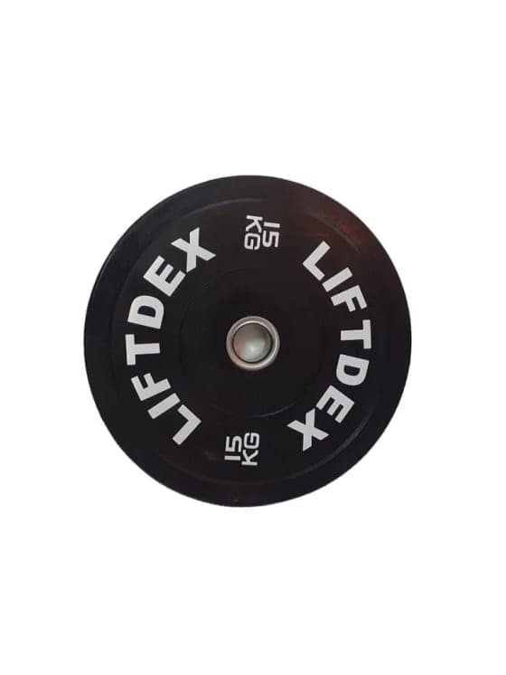 Liftdex Black 3D Rubber Plate, 5Kg - 25Kg - Athletix.ae