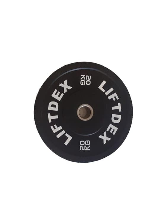 Liftdex Black 3D Rubber Plate, 5Kg - 25Kg - Athletix.ae