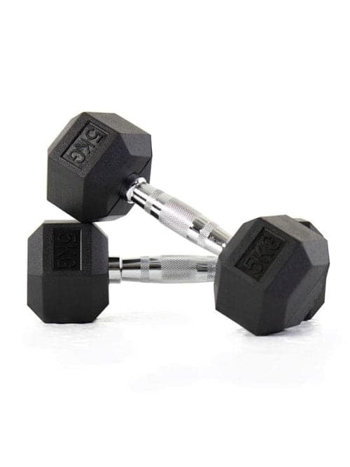 Combo Liftdex Hex Dumbbell Set – Strength Training Equipment – Gym Equipment – 2.5 to 10 Kg – 4 Pairs - Athletix.ae