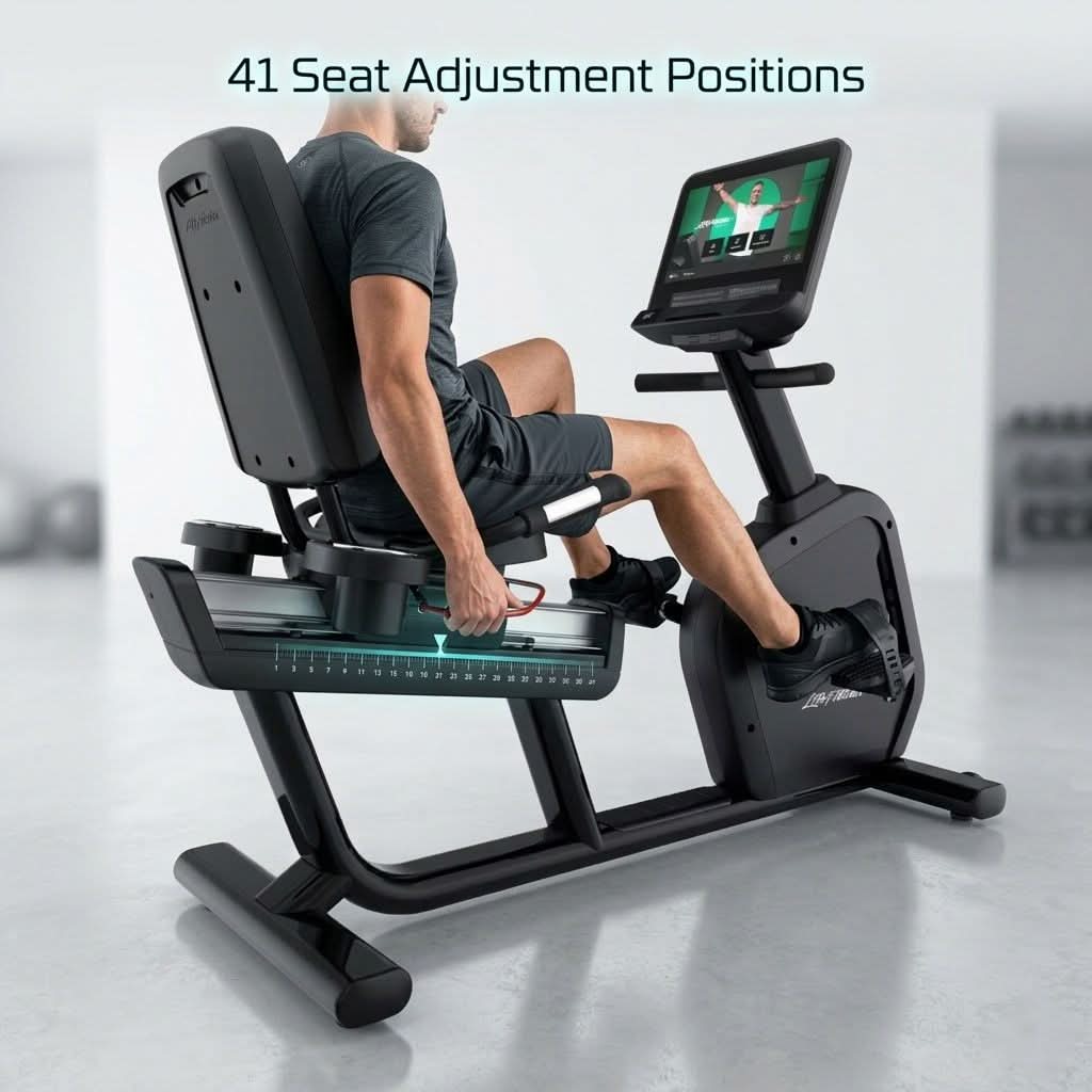 Life Fitness Integrity + Recumbent Bike with Discover SE4 Console