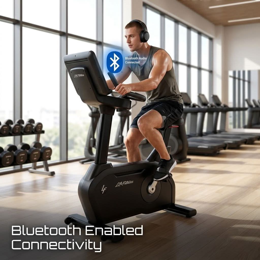 Life Fitness Integrity+ Upright Bike with SE4 Console
