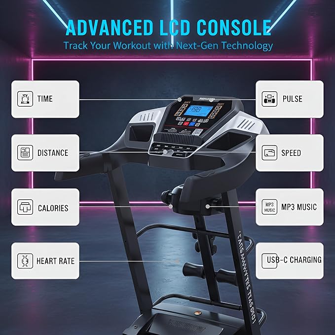 Marshal 3.5 HP Motorized Treadmill with Auto Incline