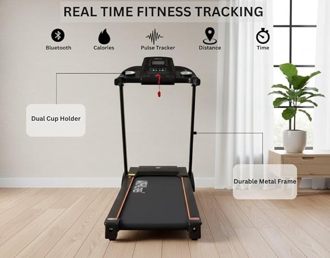 Marshal MFT-276-1 Foldable Motorized Treadmill (3 HP Peak)