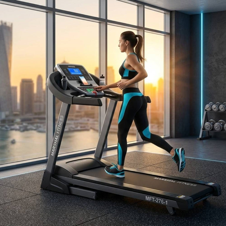 Marshal MFT-276-1 Foldable Motorized Treadmill (3 HP Peak)