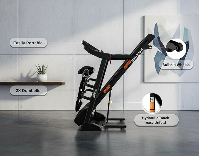 MF 3.5HP Auto-Incline Treadmill with Massager Bluetooth 120kg