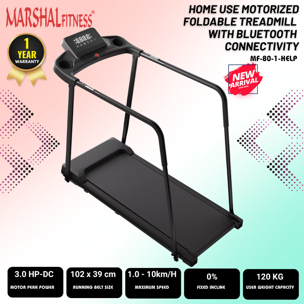 Marshal 3 HP Compact Walking Pad Treadmill