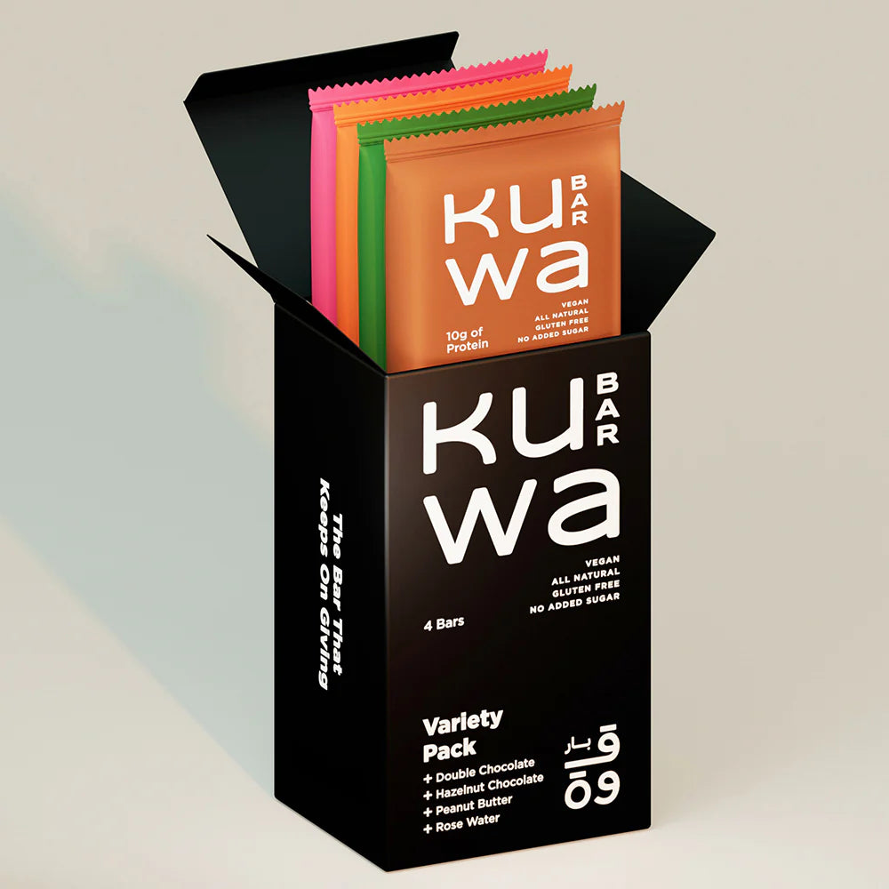 Kuwa All Natural Protein Bars (Pack of 4)