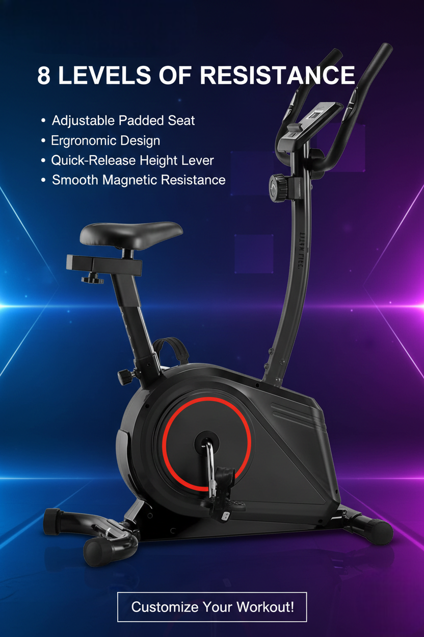 MF Magnetic Spin Bike MF-149B 8-Level Resistance LCD 120kg