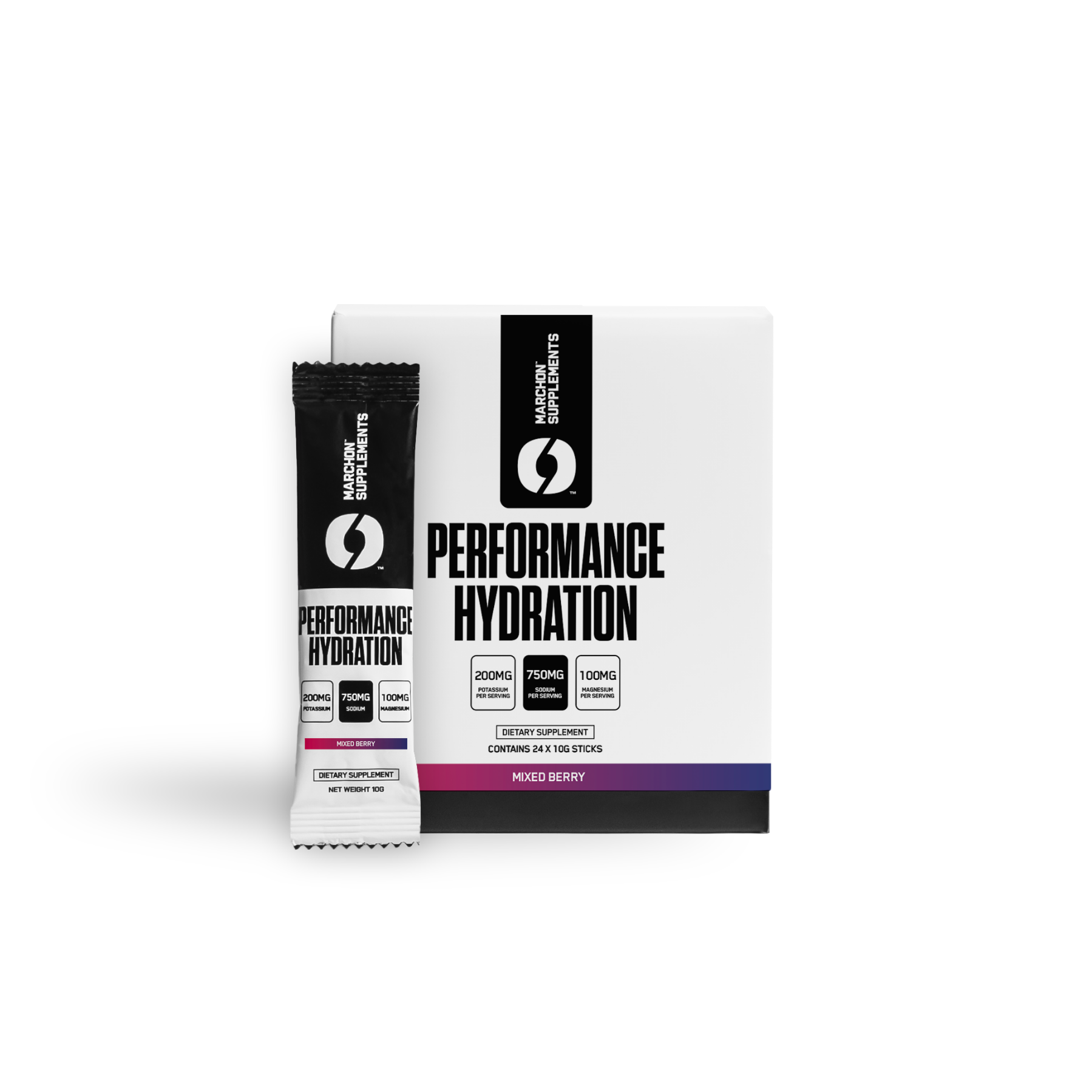 MARCHON Performance Hydration Electrolyte Sachets Mixed Berry