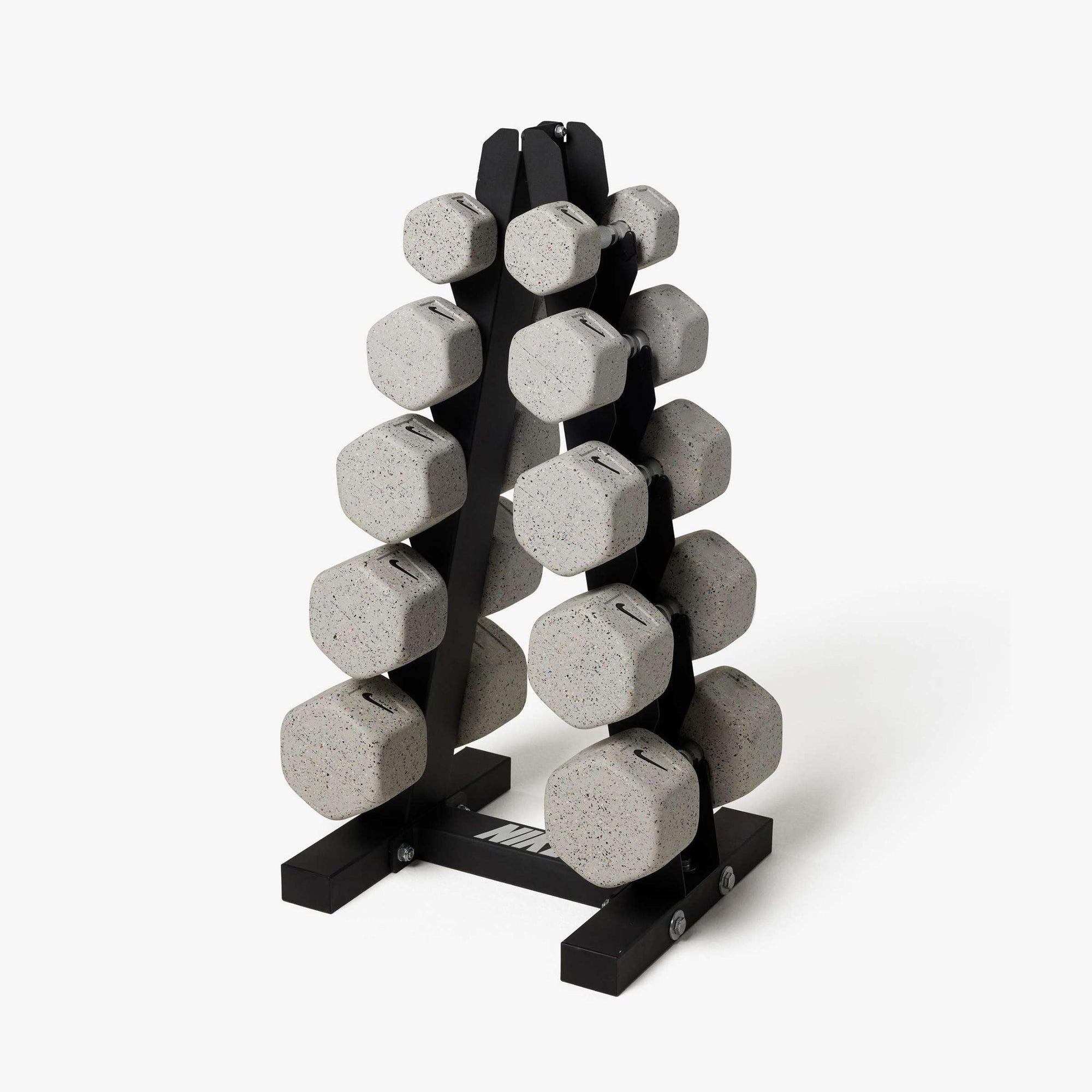Nike Dumbbell Set 2–10 Kg (5 Pairs) with Space-Saving Vertical Rack