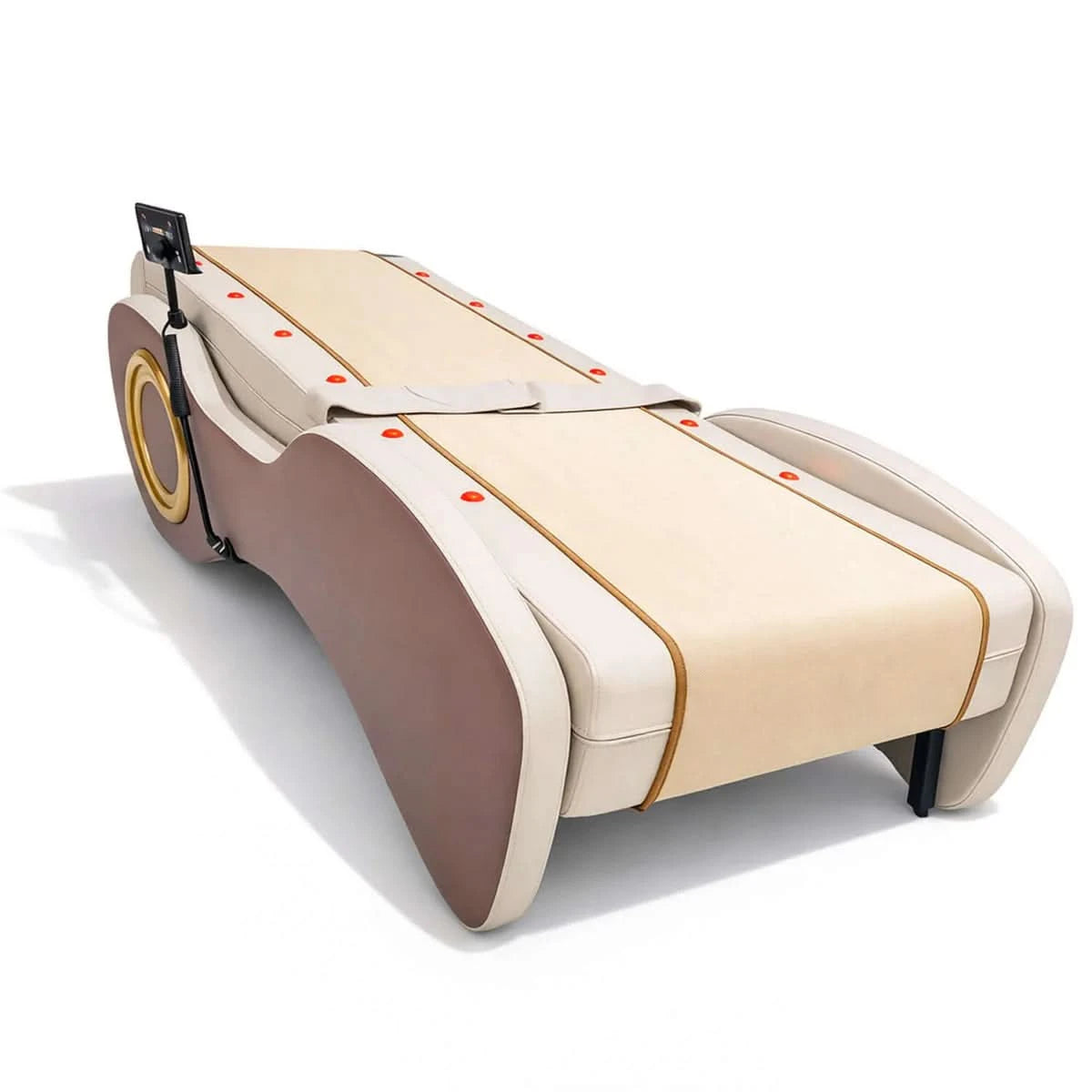 Nourest M5 Professional Spine Therapy Massage Bed with Jade Stone Rollers Beige
