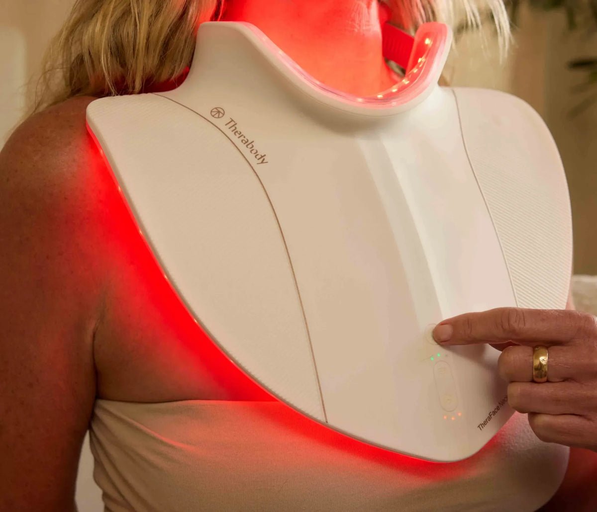 TheraFace LED Neck and Chest red light device UAE
