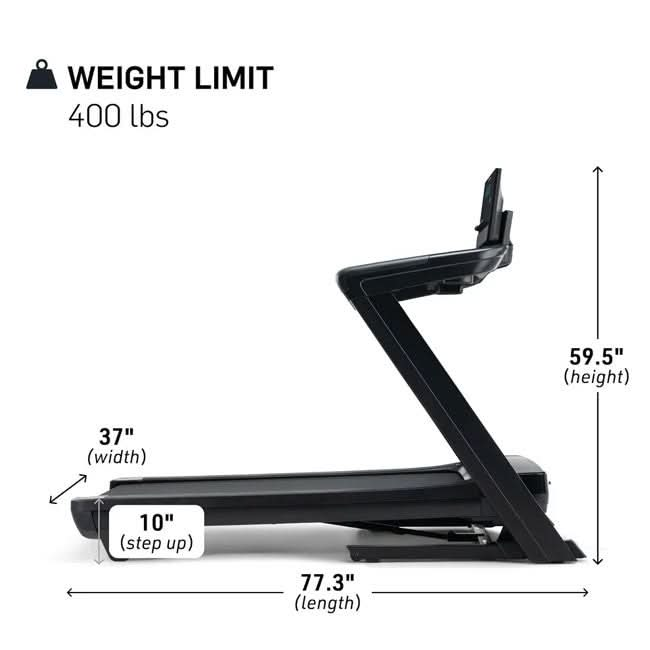 NordicTrack Commercial LE Folding Treadmill (2025 Model) Space-Saving and High-Performance Fitness Solution