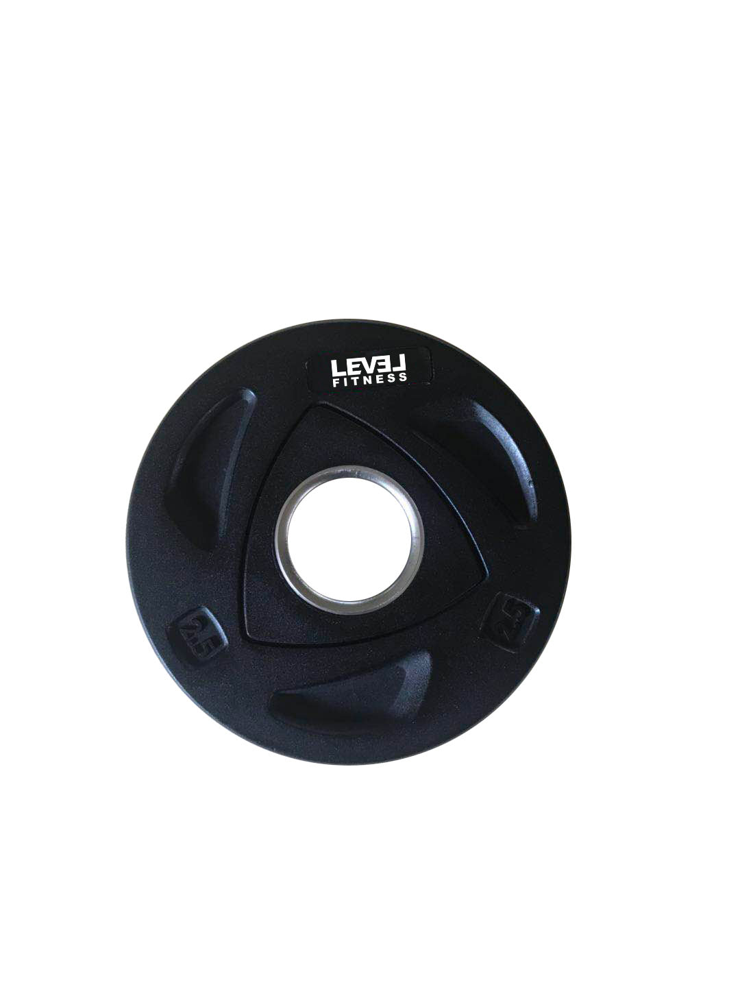 Level Fitness Tri-Grip Olympic Rubber Plates | 2.5 Kg to 20 Kg | Sold as Piece