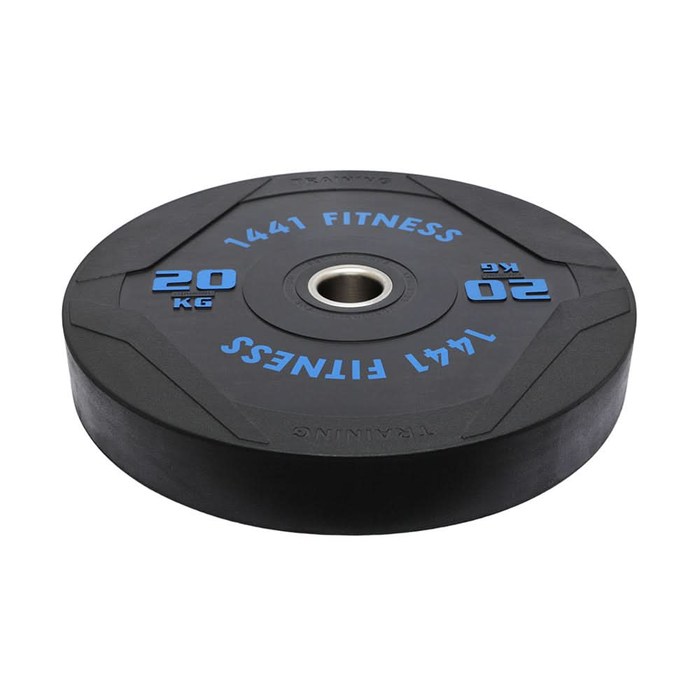 1441 Fitness PU Black Rubber Bumper Plates - 5 to 25 KG | Per Piece 