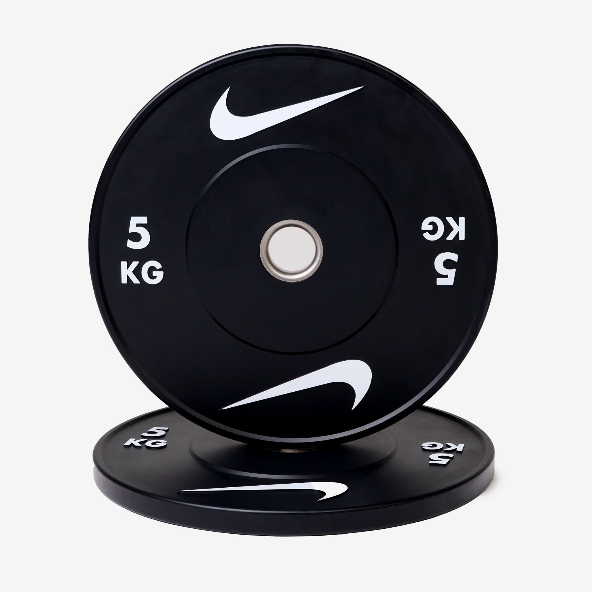 Nike Olympic Rubber Bumper Plates, 5Kg to 25 Kg, Sold as Piece