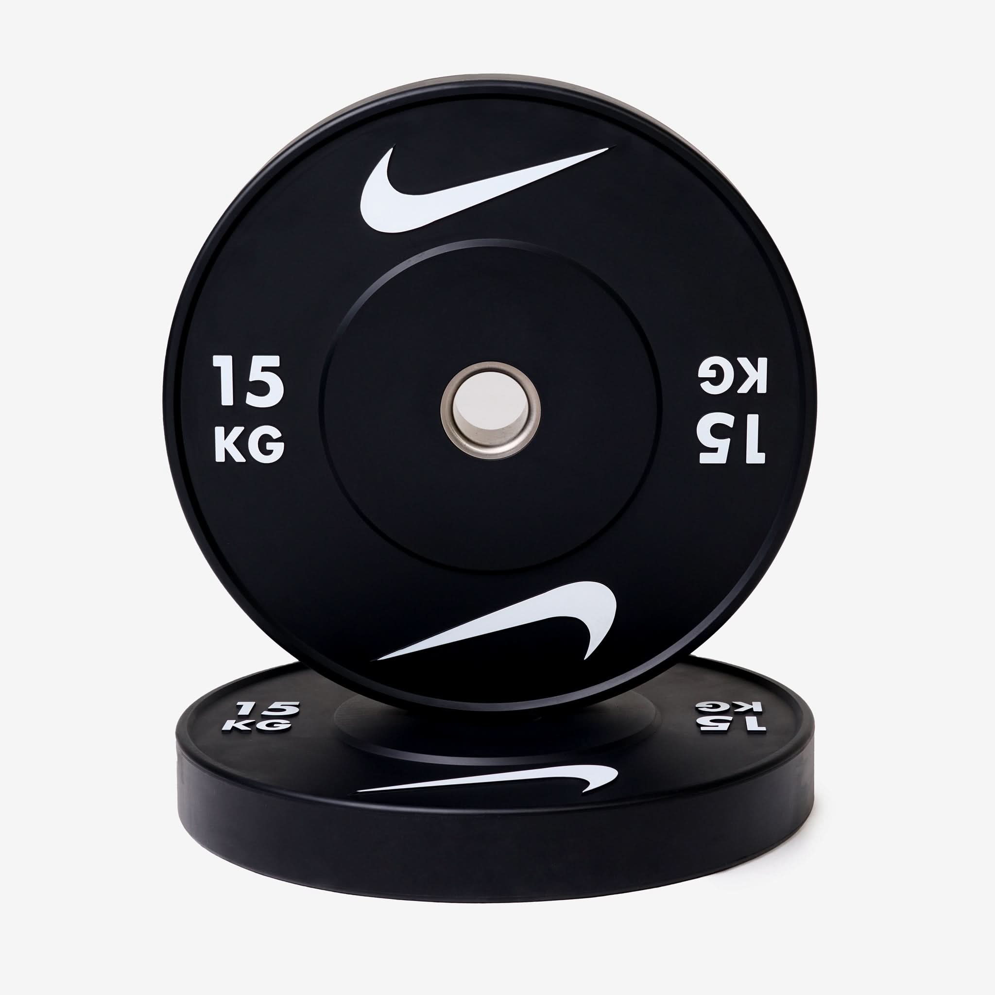 Nike Olympic Rubber Bumper Plates, 5Kg to 25 Kg, Sold as Piece
