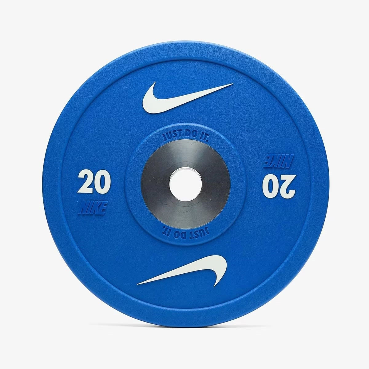 Nike Strength Pro Urethane Bumper Plates Blue White 20