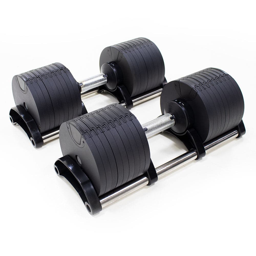Powercore Smart Adjustable Dumbbells with Stand, 4 Kg - 36 Kg - Athletix.ae