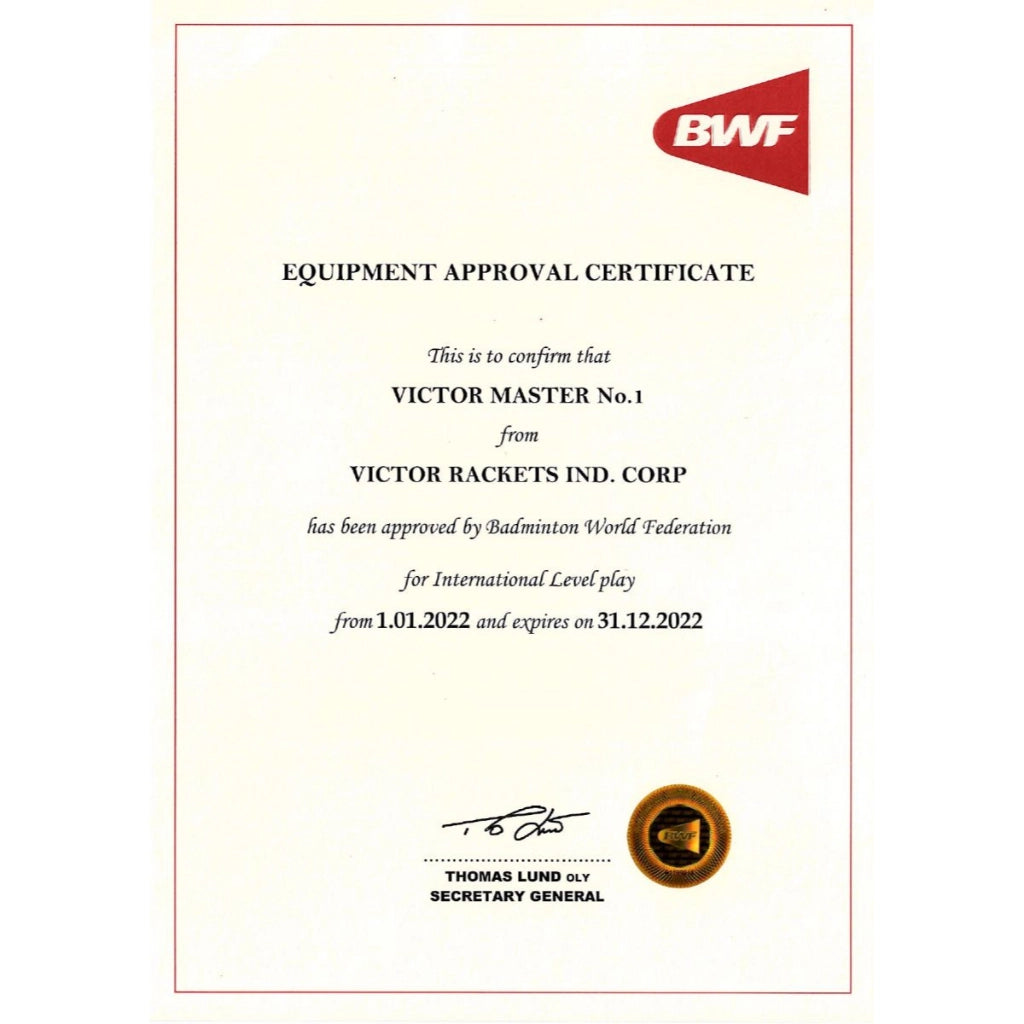 Victor Master No. 1 Badminton Shuttlecocks – Speed 77 (Dozen)