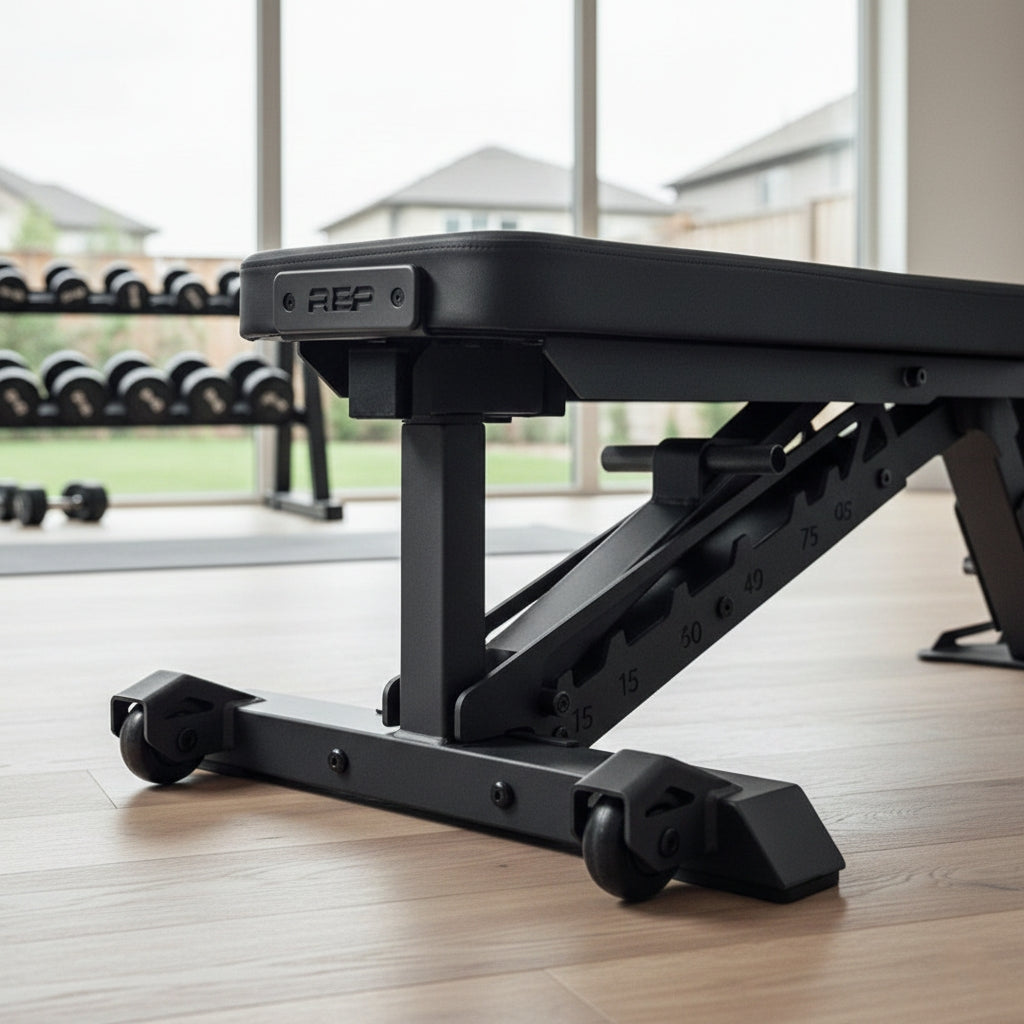 REP Fitness Nighthawk Adjustable Bench - Metallic Black