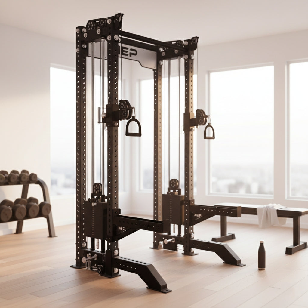 REP Fitness Compact Athena Functional Trainer - Metallic Black | 93" Height, 4-Post