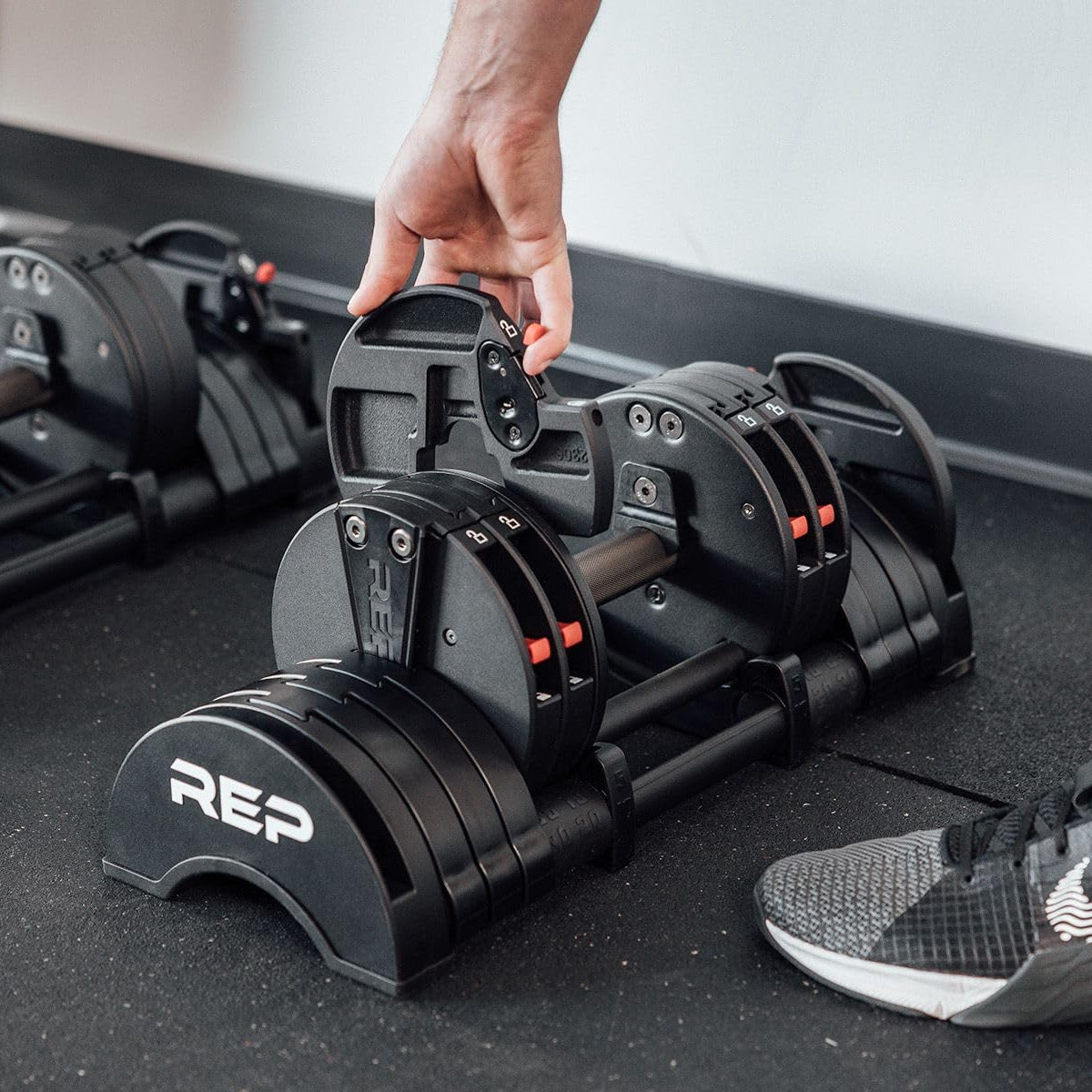 REP Fitness QuickDraw Adjustable Dumbbells - Pair