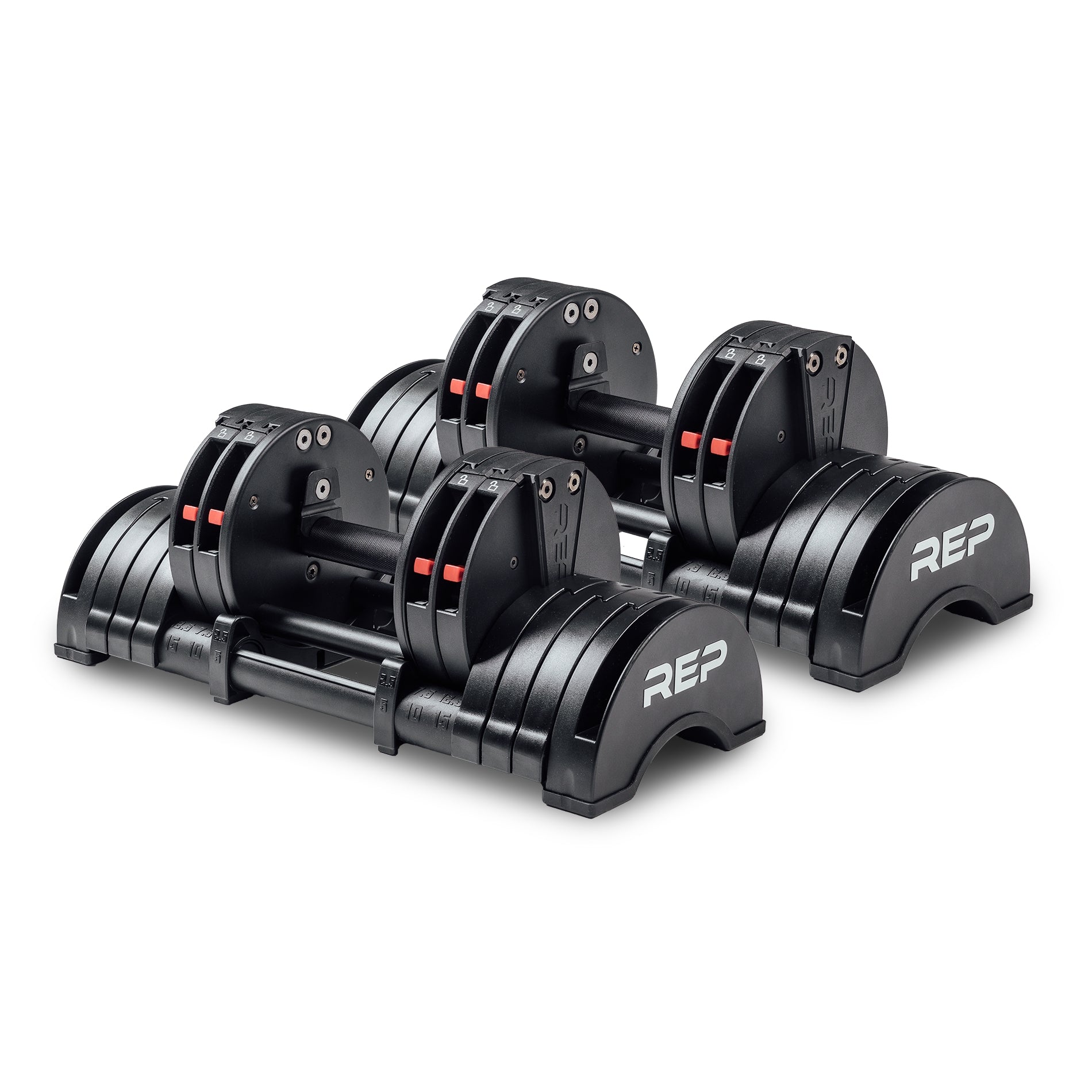 REP Fitness QuickDraw Adjustable Dumbbells - Pair 15 KG