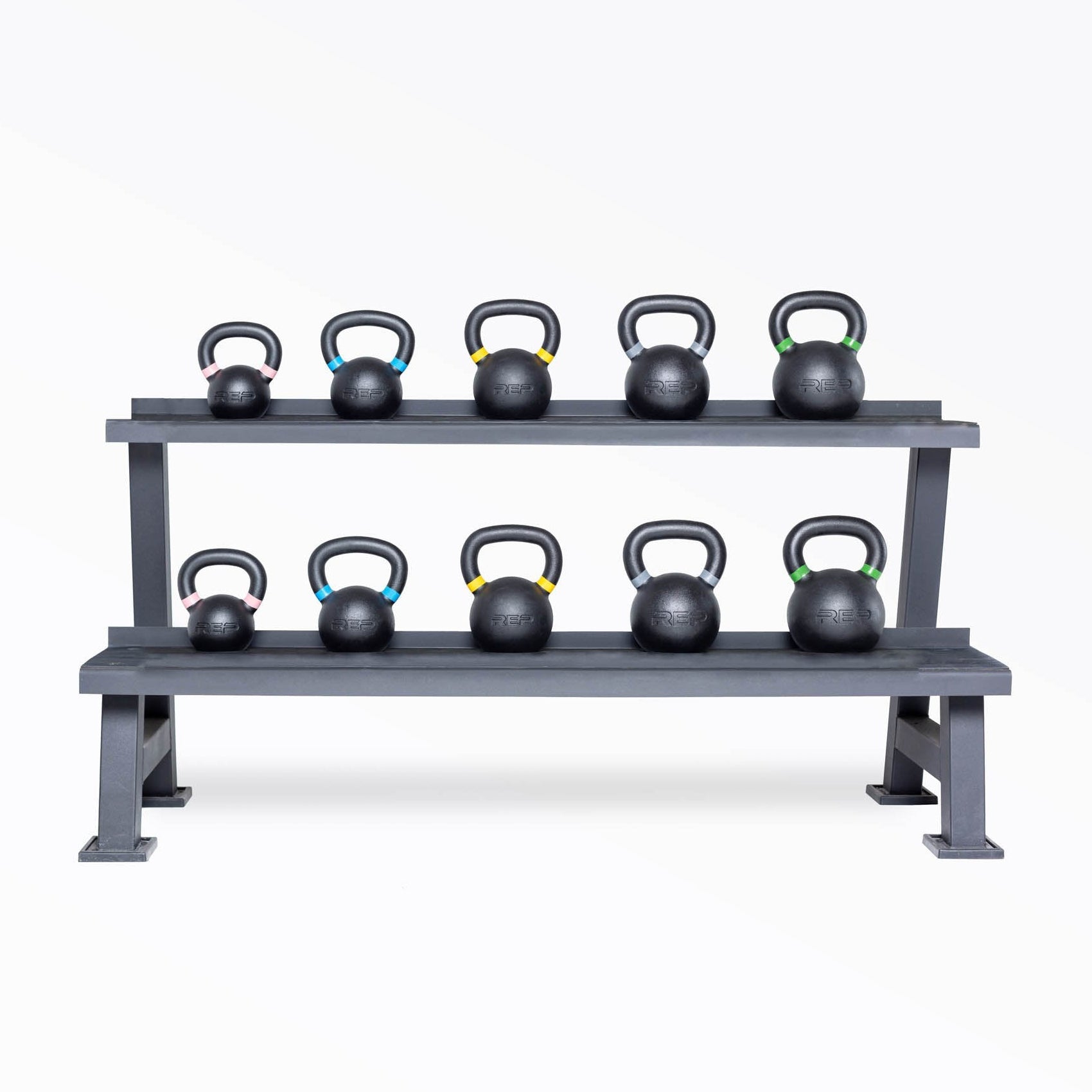 REP Fitness WS-5000 Heavy-Duty Two-Tier Kettlebell Storage Rack