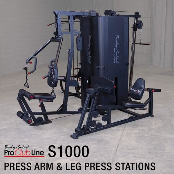 Body Solid Pro Clubline Four Stack Multi Gym, S1000