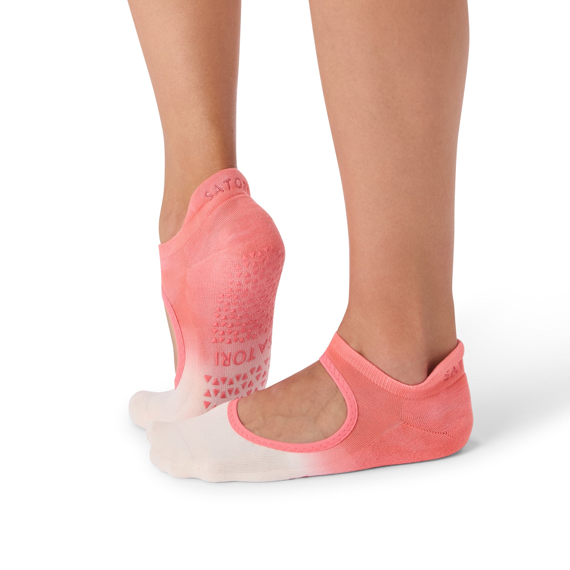 Satori Grip Aya Coral Ombre Pilate Socks