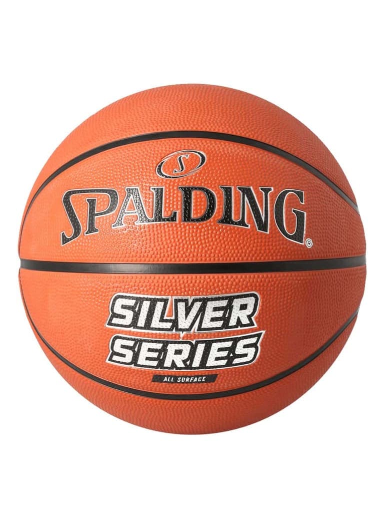 Spalding Silver Series Rubber Basketball | Size 7 - Athletix.ae