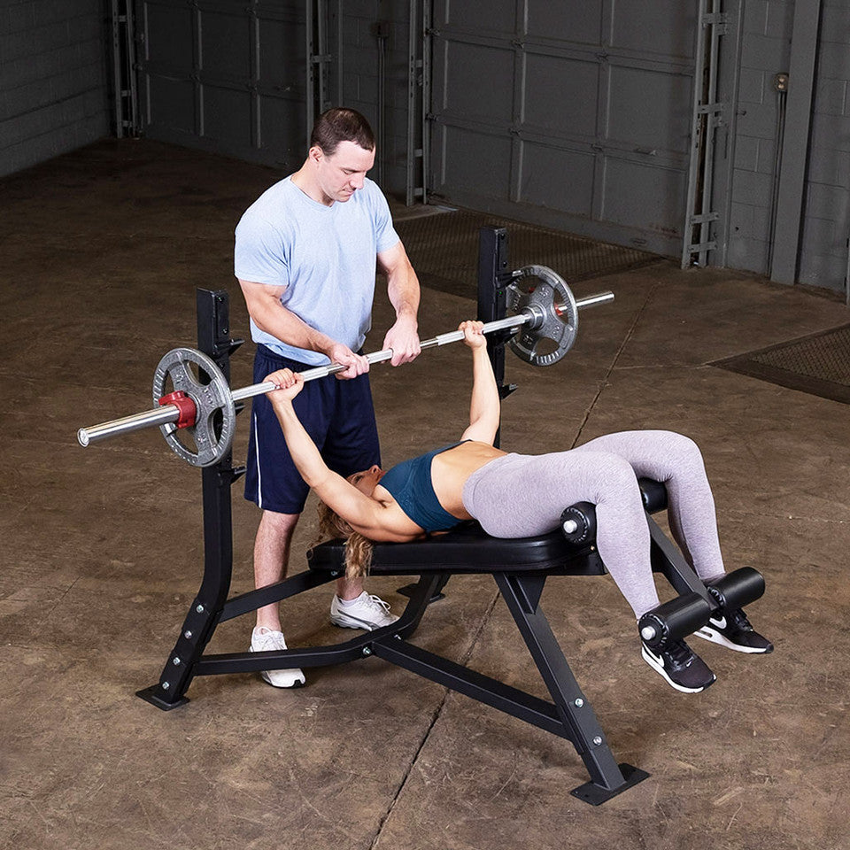 Body Solid SODB250 Decline Olympic Bench – Commercial Chest Press Station