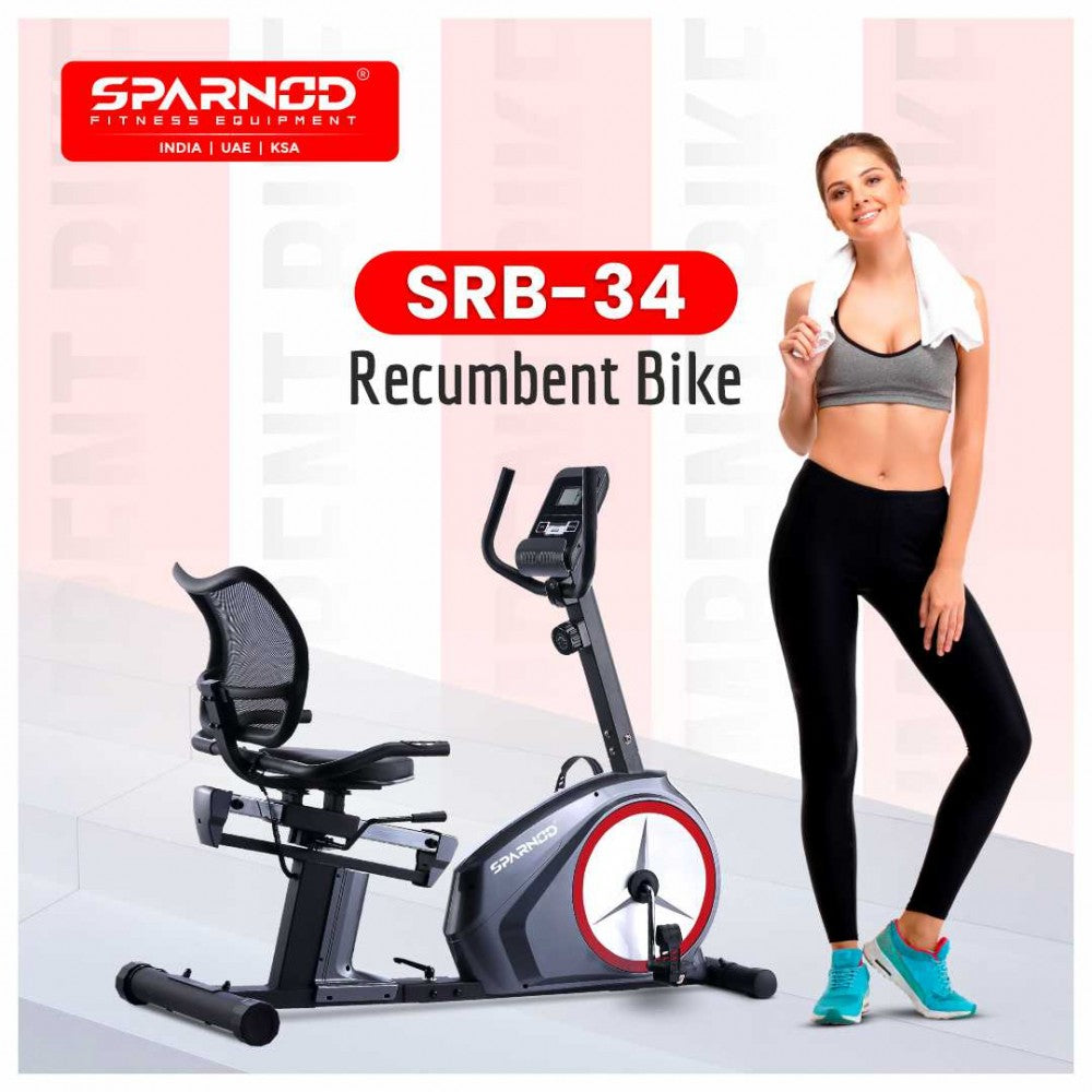 Sparnod Fitness Recumbent Bike, SRB-34