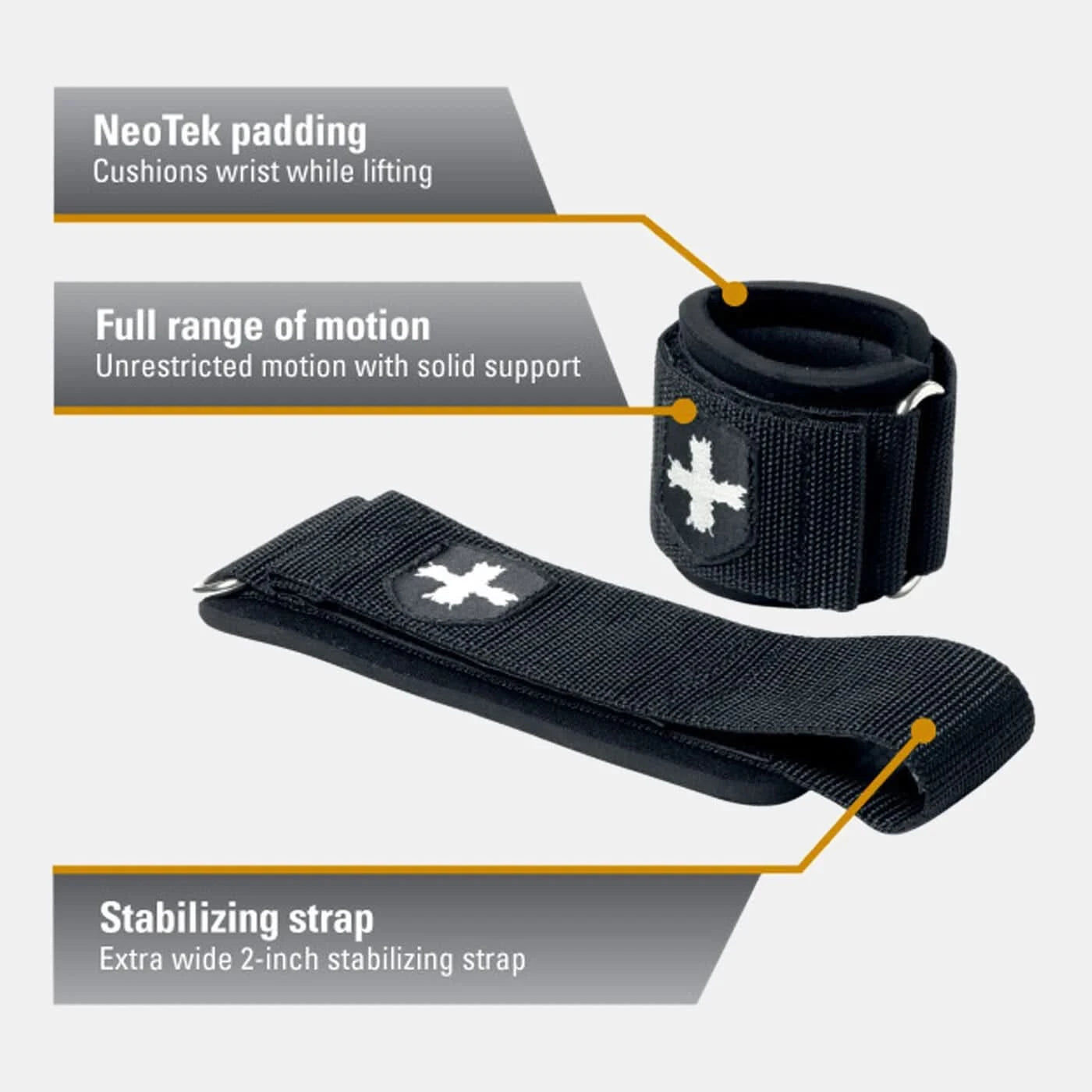 Harbinger Wrist Supports – Black | Heavy-Duty Wrist Stabilization