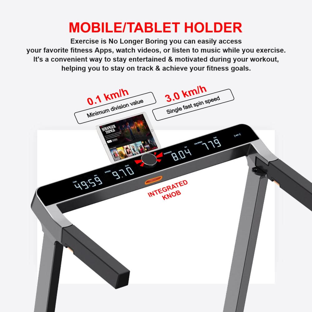 Sparnod Fitness Hybrid+ 2-in-1 Walking Pad/Treadmill, STH-3099