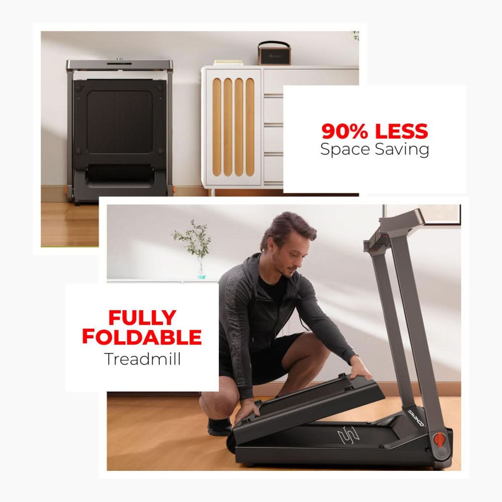 Sparnod Fitness Hybrid+ 2-in-1 Walking Pad/Treadmill, STH-3099