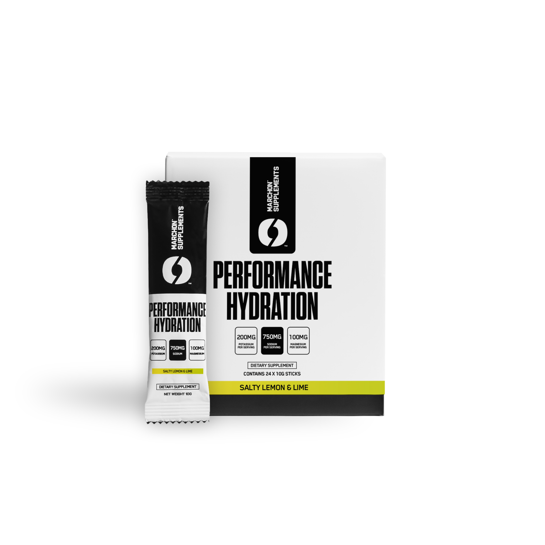 MARCHON Performance Hydration Electrolyte Sachets Salty Lemon & Lime