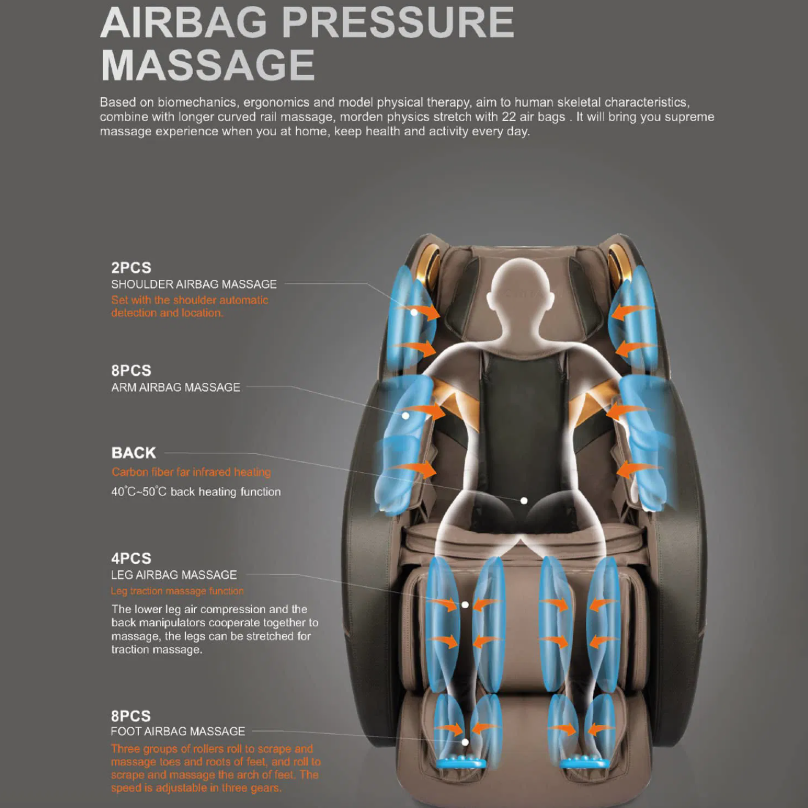 Sparnod Fitness Opulence 4D Plus Dual-core Body Massage Chair