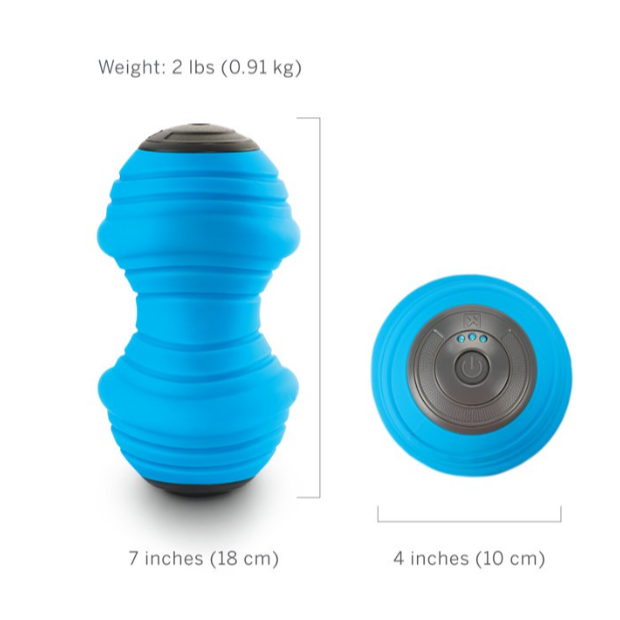TriggerPoint CHARGE VIBE Three-Speed Ridged Vibrating Portable Foam Roller