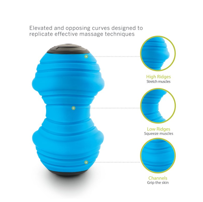 TriggerPoint CHARGE VIBE Three-Speed Ridged Vibrating Portable Foam Roller