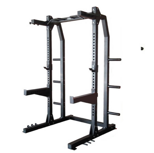 1441 Fitness J611 Semi-Commercial Half Cage Squat Rack – Heavy-Duty with Pull-Up Bar