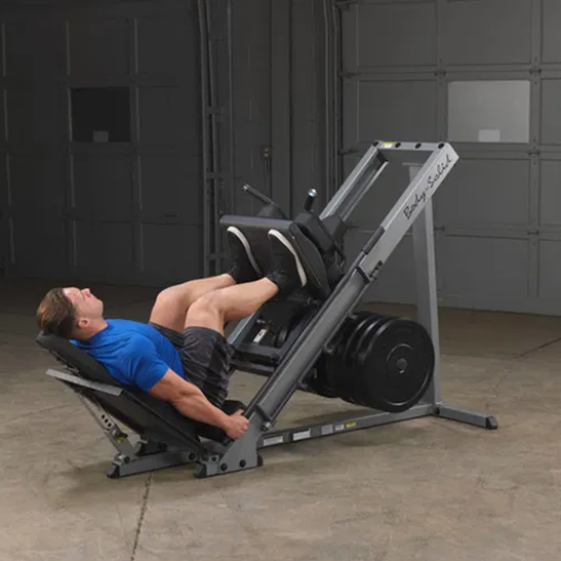 Body-Solid GLPH1100 Leg Press & Hack Squat Machine – Grey/Black | Lower Body Strength Trainer