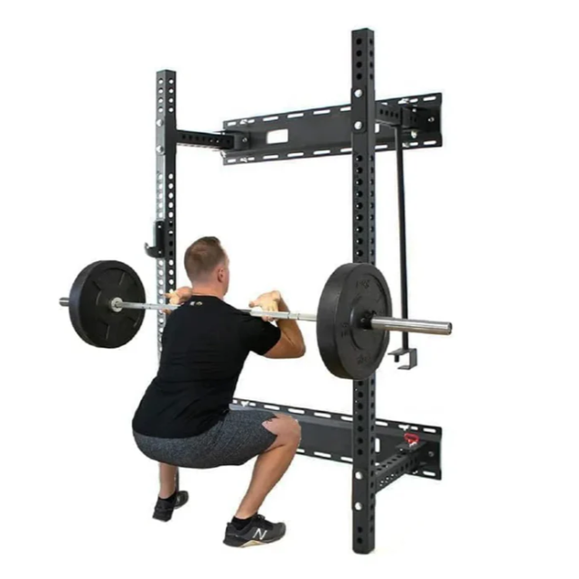 1441 Fitness Heavy Duty Folding Squat Rack (Wall Mounted)